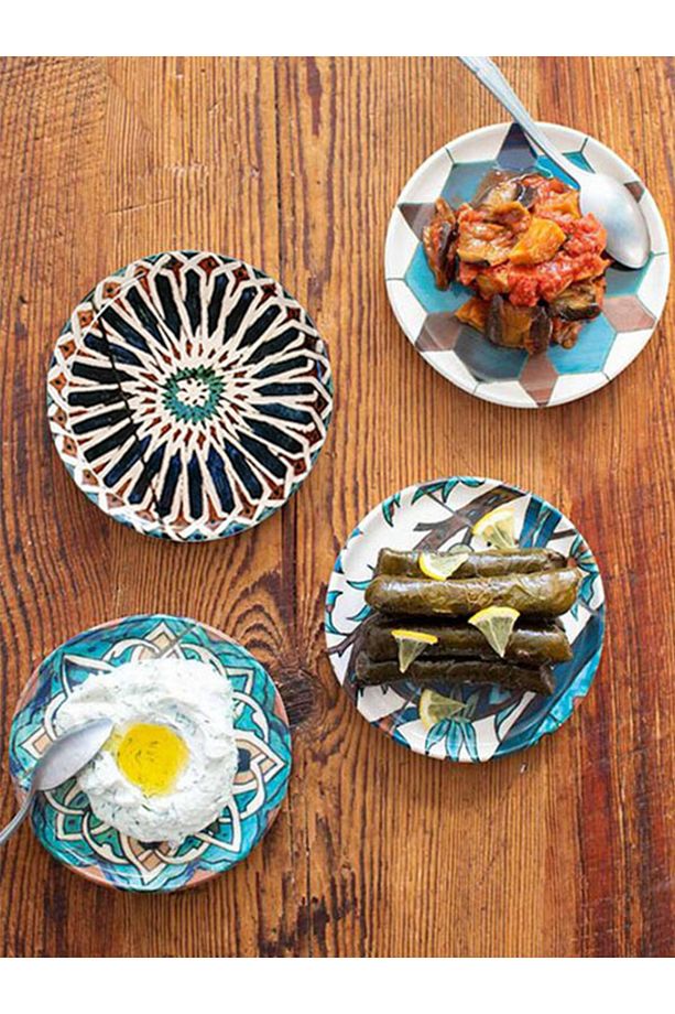 Sade Çini 4lü Meze Ve Tatlı Seti - 14 Cm - Refika Birgül Yılbaşı Sofrası - 3
