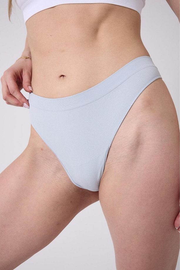 Navelli Model String Külot Düz Desensiz Sade Yumuşak Kumaşlı String Külot Açık Mavi Renk - 1
