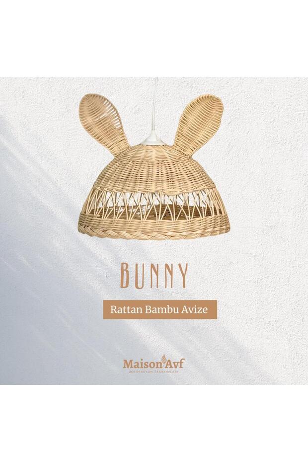 Bunny Rattan Bambu Avize - 4