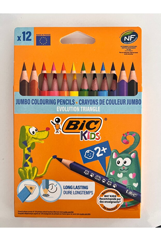 evolution üçgen jumbo boya kalemi 12’li - 1