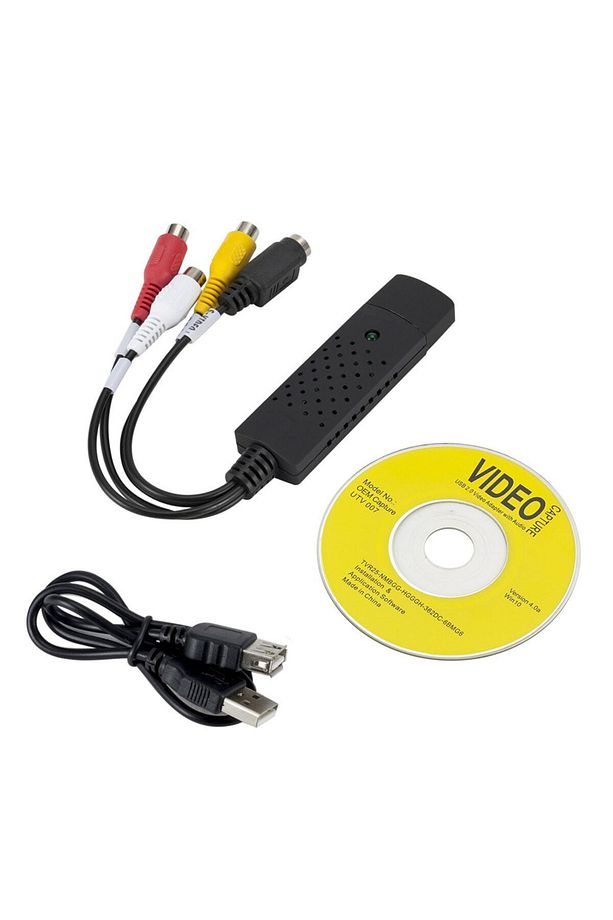 Usb Rca Capture Easycap Kamera Uydu Kayıt Kartı Video Kayıt Analog Kaydedici Görüntü - 5