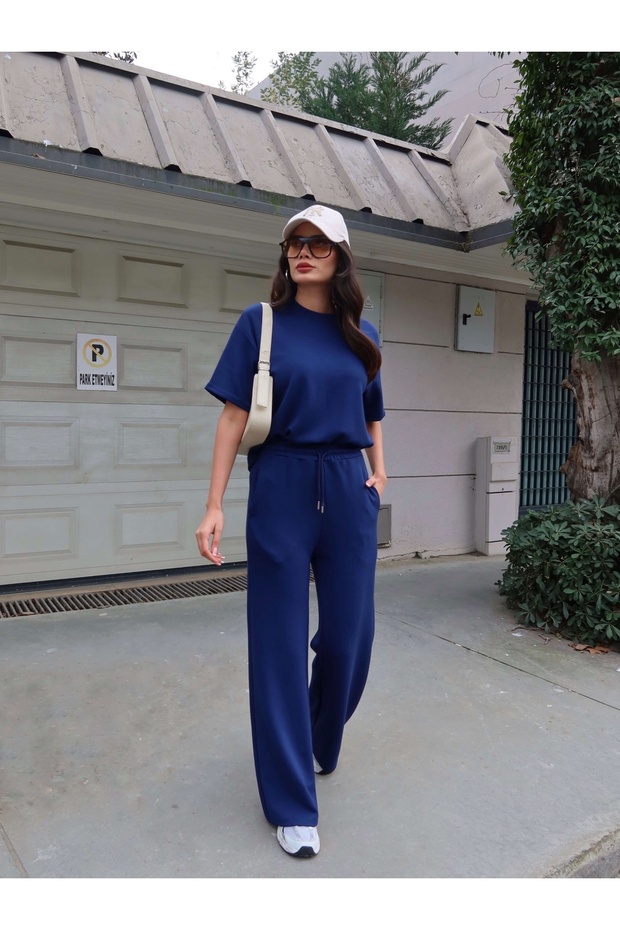 Modal Short-Sleeve Tracksuit Set