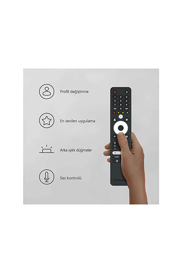 43FG2S14 43 inç 109 Ekran Uydu Alıcılı Google Smart FHD LED TV - 7