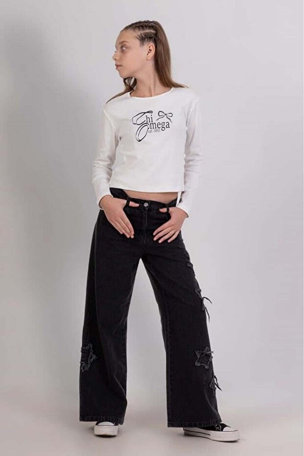 Girl's Star Jeans Pant 25Ydmb9780