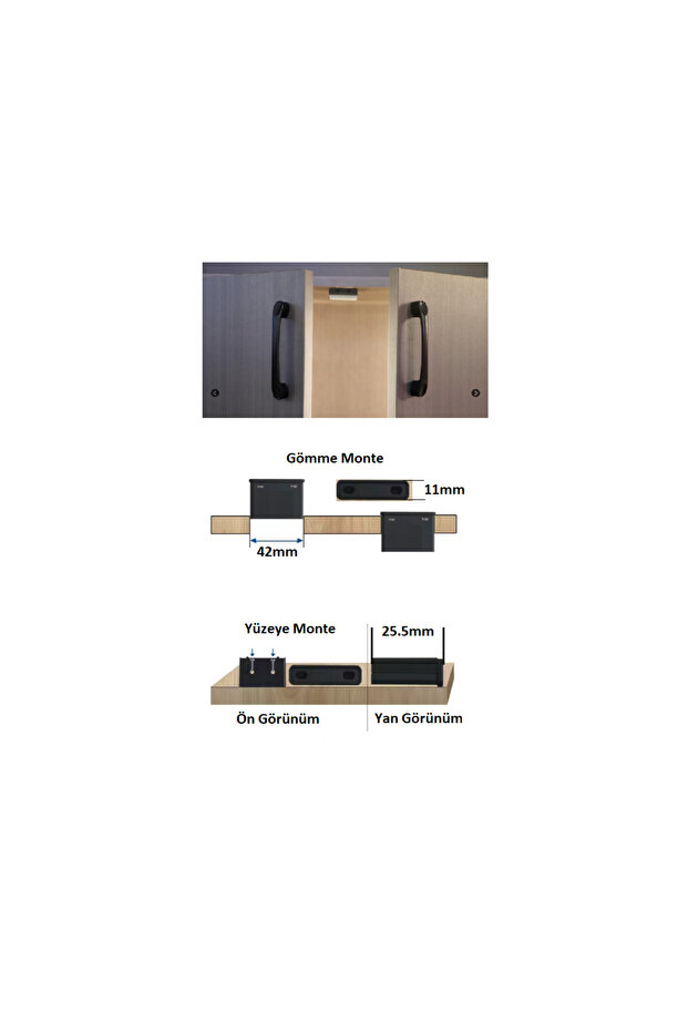 2 KAPAKLI DOLAP KAPAK SENSÖRÜ - 3