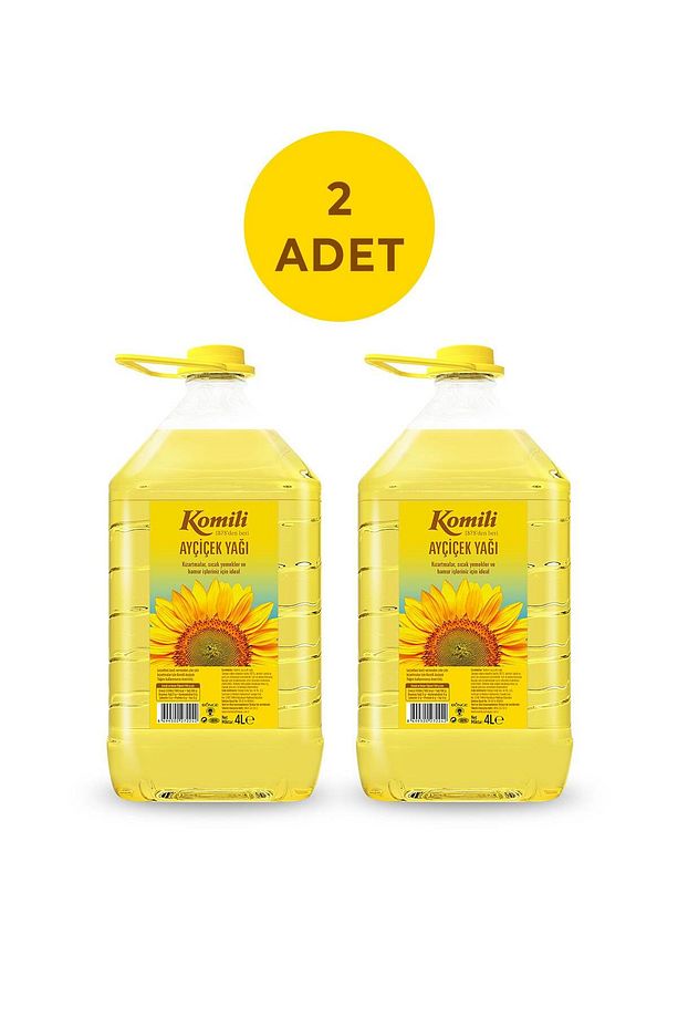 KOMİLİ AYÇİÇEK YAĞI 4 LT PET ( Dar Ağız) * 2 ADET - 3