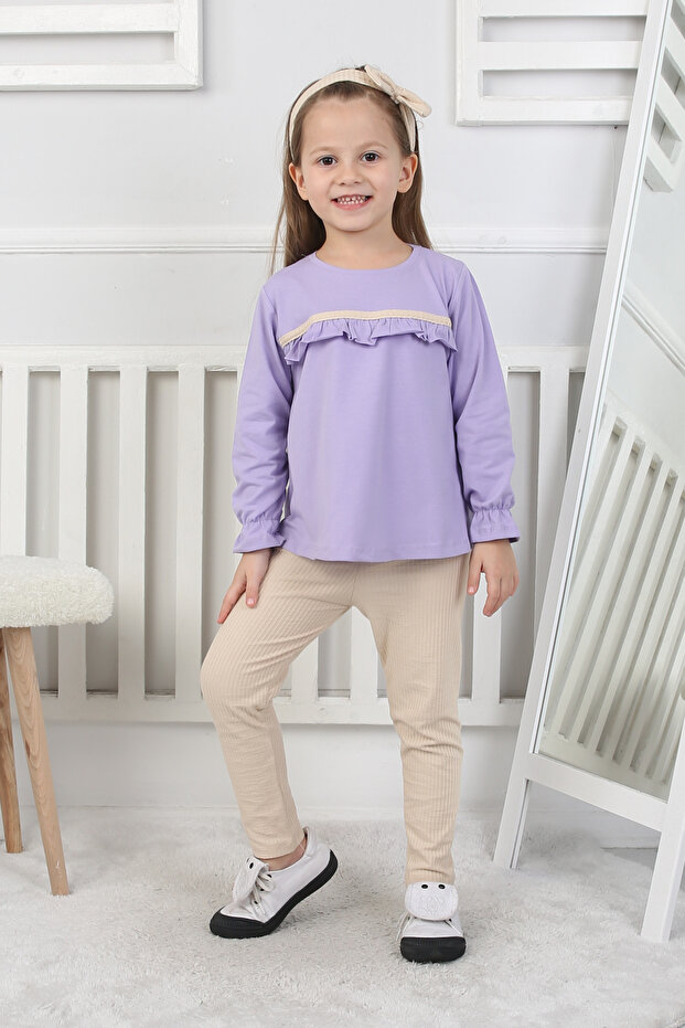 Devojčički set sa bandanom - 5