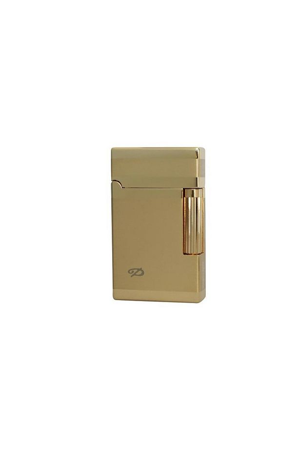 Dupont Çelik Gold Brushed Dizayn Logolu Soft Hediyelik Çakmak - 2