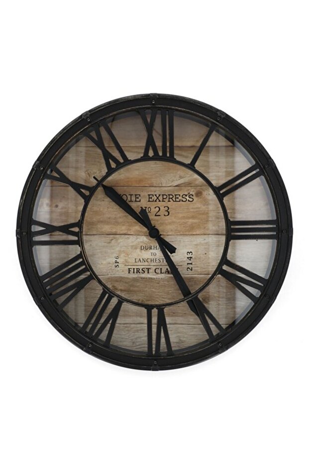 ساعة حائط Voie Express Vintage Round Analog Quartz Movement