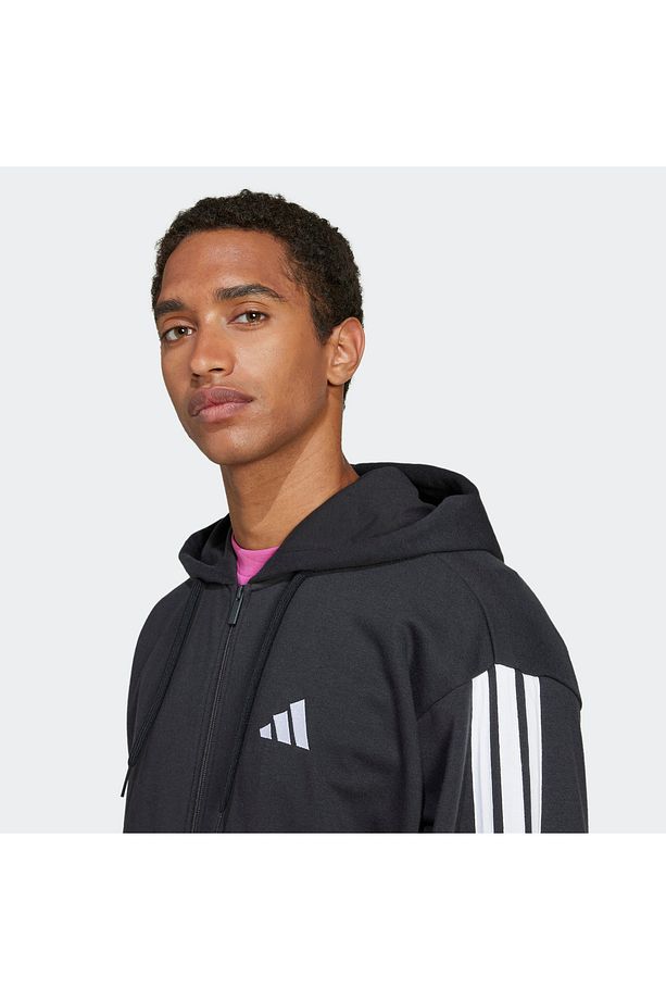 Essentials Terry 3 Striped Erkek Siyah Eşofman Üstü - 5