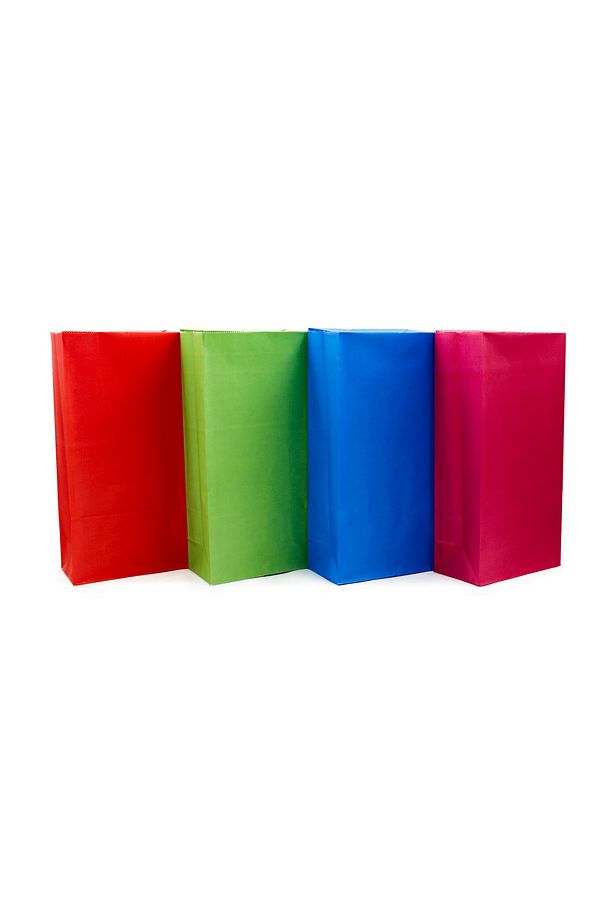 15x29x8 Cm Renkli Kese Kağıdı 12 Adet, Hediyelik Poşet, Hediye Kutusu (Karışık Renklerde) - 2