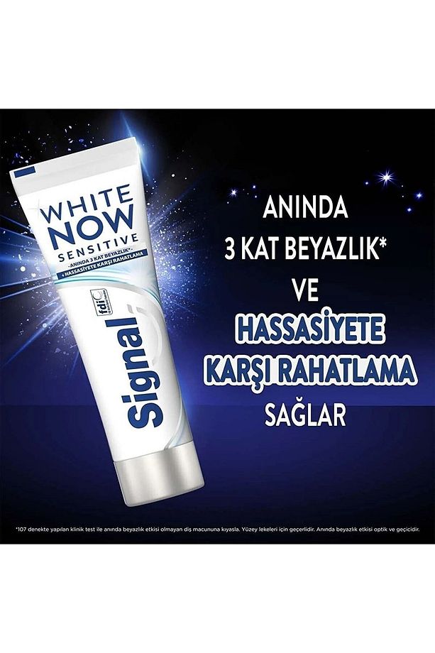 White Now Diş Macunu Sensitive Anında 3 Kat Beyazlık 75 Ml X 2 Adet - 3