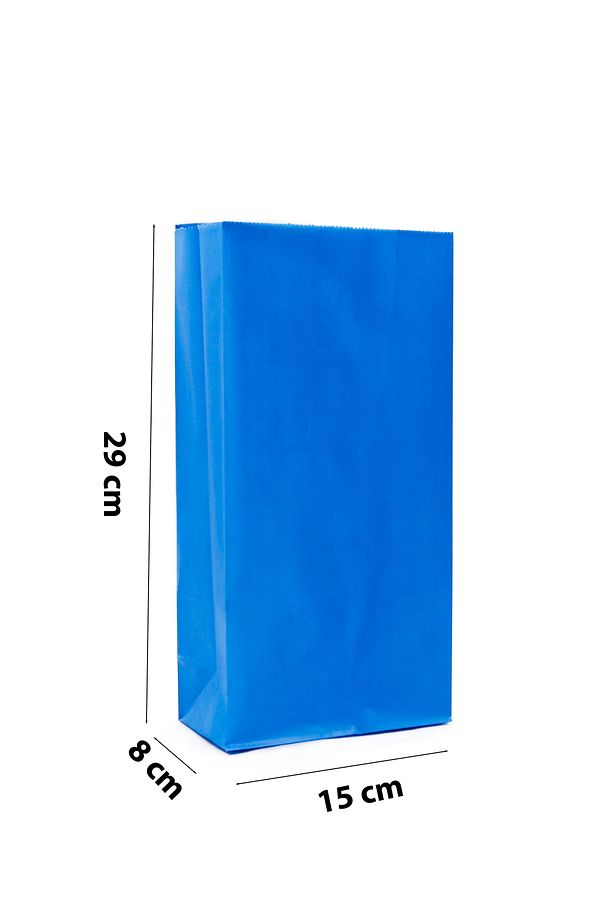 15x29x8 Cm Renkli Kese Kağıdı 12 Adet, Hediyelik Poşet, Hediye Kutusu (Karışık Renklerde) - 5