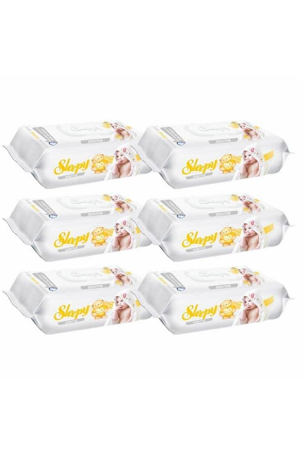 Islak Havlu Mendil Sensitive 90 Yaprak 6'lı Paket - 1