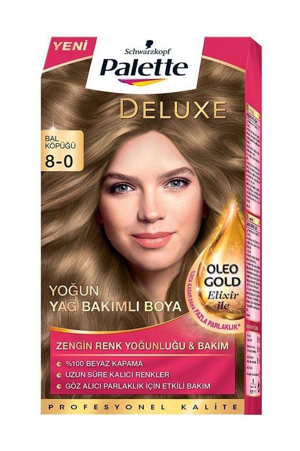 Deluxe Yoğun Renkler Saç Boyası 8-0 Bal Köpüğü - 1