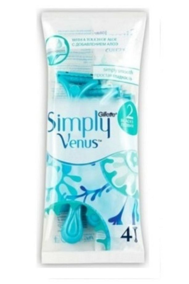 Gillette Kadın Poşet Venüs Simply 2 Bıcak 4 Lü Yedek - 1