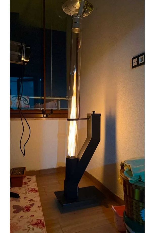 Roket füze tipi pelet soba 120 cm - 2