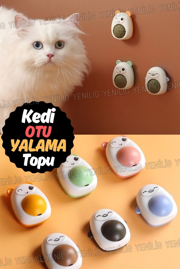 Your Cat's New Favorite: Licking Ball with Teddy Bear, Cute Design and Natural Ingredients