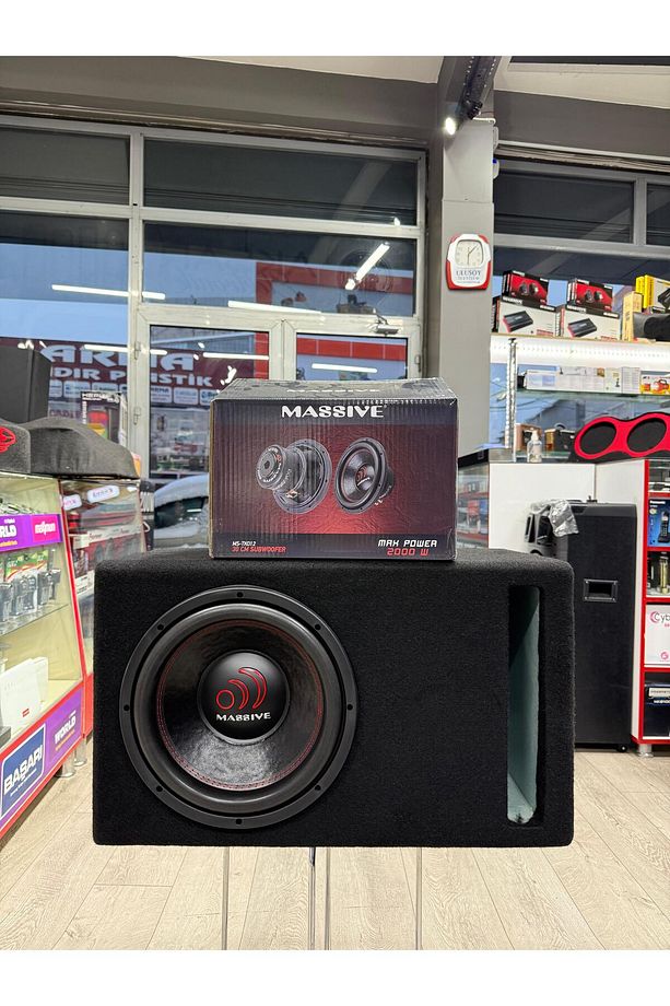 Ms-tko12 L Port Kabinli 2000wat 800 Rms 30cm Subwoofer Bas Çift Bobin - 1