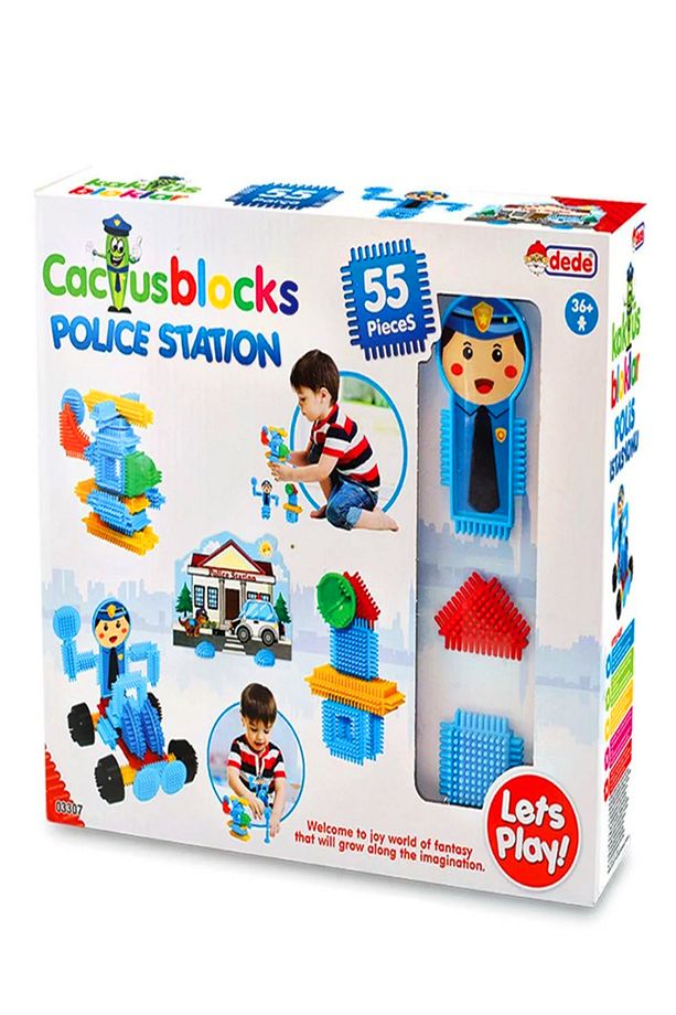 Polis Kaktüs Bloklar 55 Parça - Puzzle Inşa Yapı Bloklar - 2