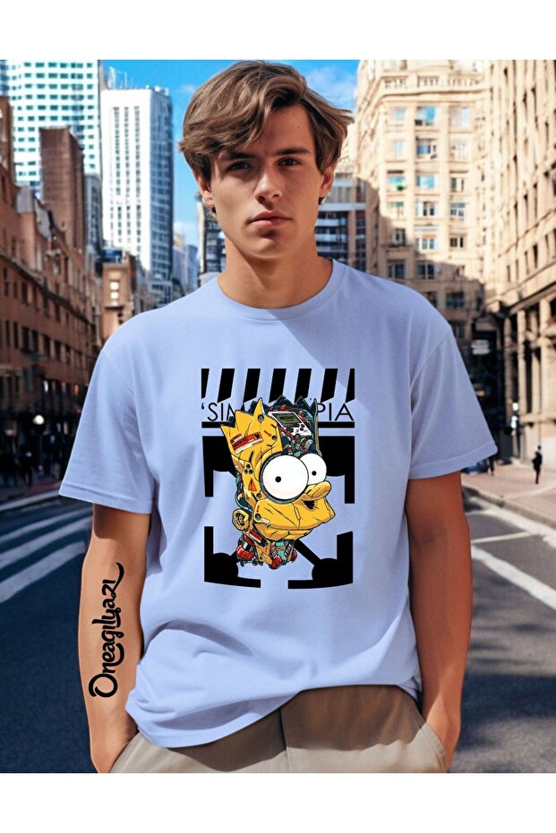 Simpson Printed Men's Oversize T-Shirt