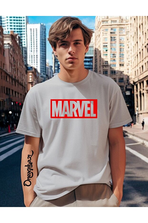 Marvel Printed Men's Oversize T-Shirt