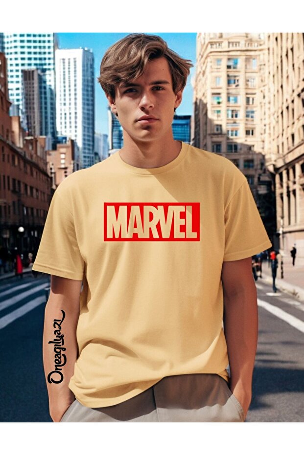 Marvel Printed Men's Oversize T-Shirt