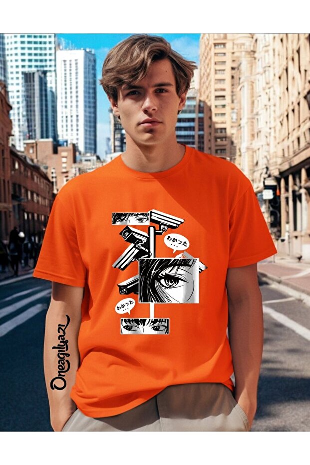 Glass Printed Men's Oversize T-Shirt