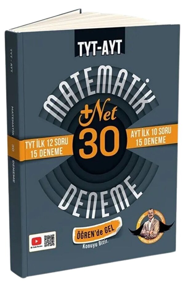Bıyıklı Matematik TYT İlk 12 - AYT İlk 10 Soru Matematik 30 Deneme- Öğren de Gel +22 Net - Bıyıklı Matematik