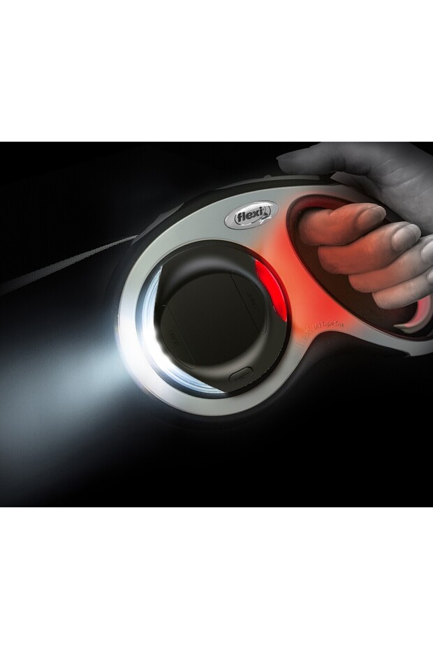 Leash Led Light Attachment - Small Medium Large Red White Double Color Additional Attachment - 2