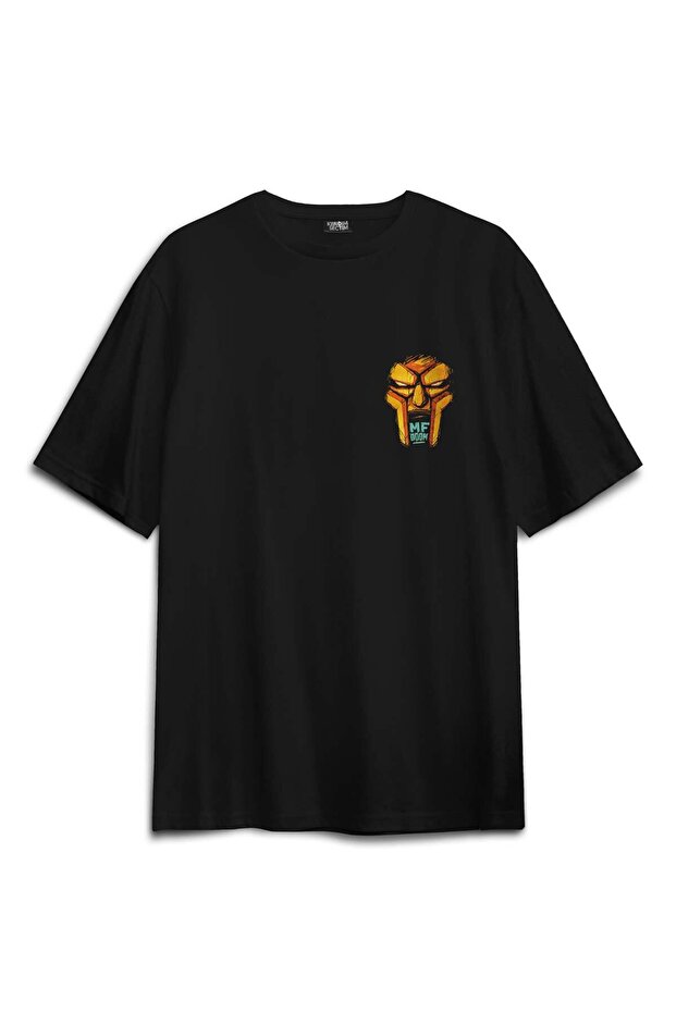تي شيرت MF Doom Doomsday J Dilla للجنسين مقاس كبير - تي شيرت راب مطبوع من الأمام