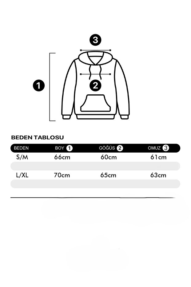 Cepsiz Basic Kapüşonlu Oversize Siyah Hoodie - 3