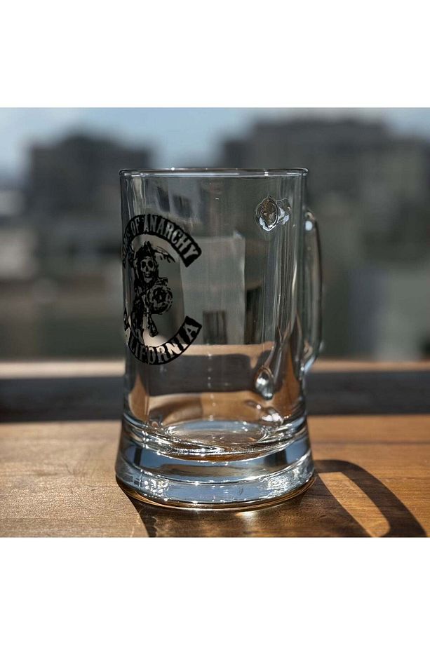 Sons of Anarchy - Baskılı Paşabahçe Kulplu Bira Bardağı - 660 CC - 2