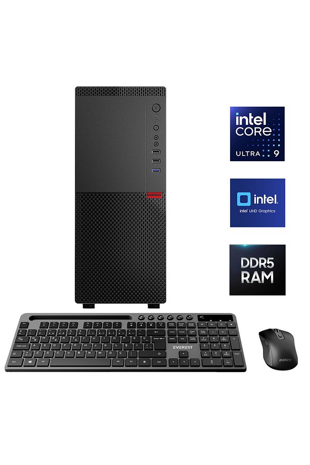 Intel Ultra 9 285k 32gb Ddr5 Ram 2tb Gen 4 M.2 Nvme Ssd Npu Yapay Zeka Destekli Ofis Hazır Sistem - 1