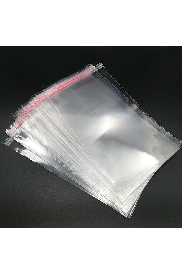 Bantlı Şeffaf Jelatin Poşet 26x35 (çeyiz Poşeti) 100 Adet - 3