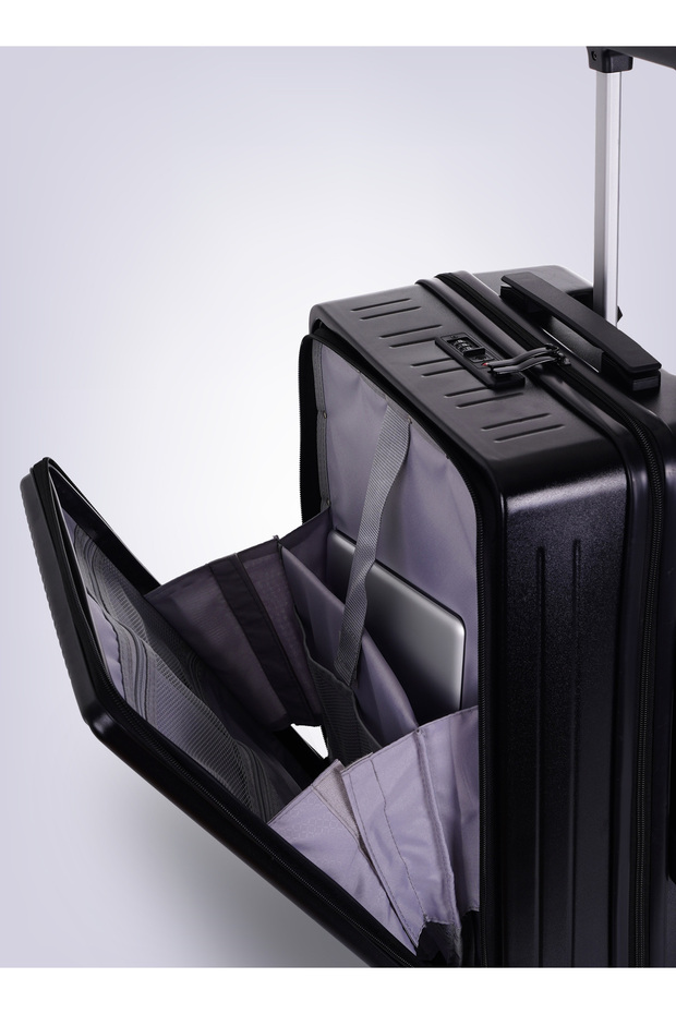 حقيبة سفر تنفيذية احترافية - لون أسود - 4