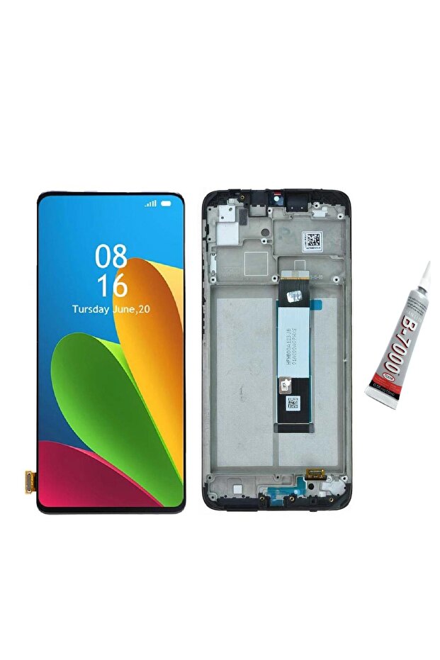 REDMI 9T، M3 شاشة تعمل باللمس شرائحية (أسود) B7000 GLUE