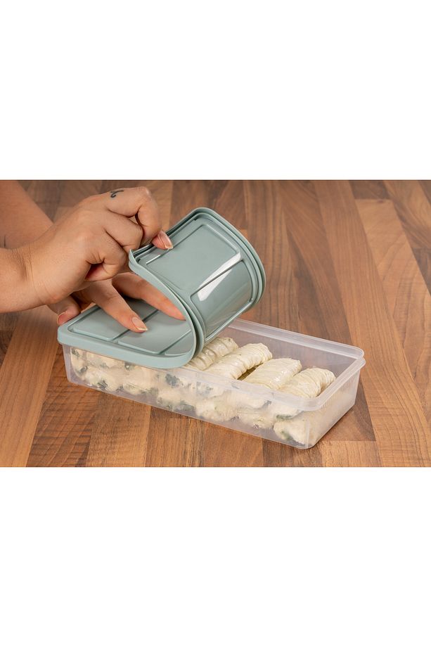 Saklama Kabı Soft Kapak 4 Adet 1.1 Lt Pudra Dondurucu,erzak Kabı - 6