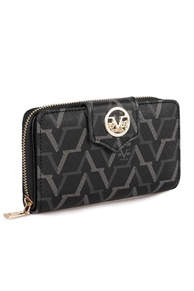 Monogram Black Women's Portfolio Clutch Bag 4194