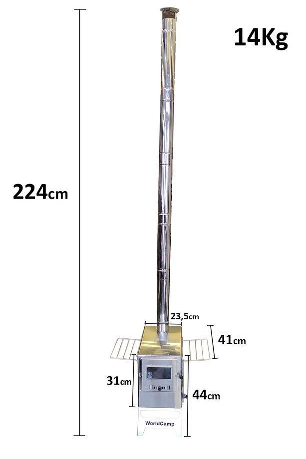 XXL Krom Kuzineli Çadır Sobası - 1