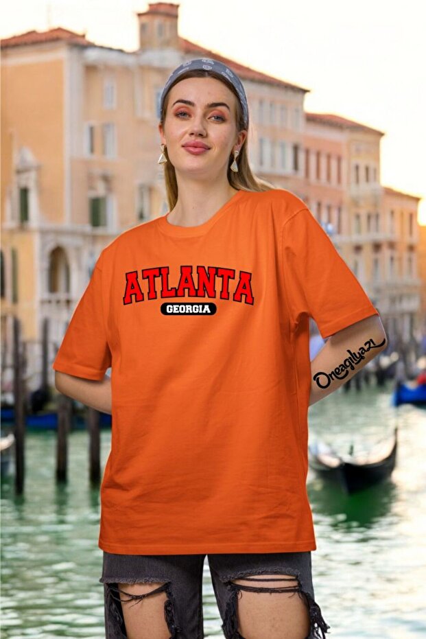 Atlanta Printed Women's Oversize T-Shirt