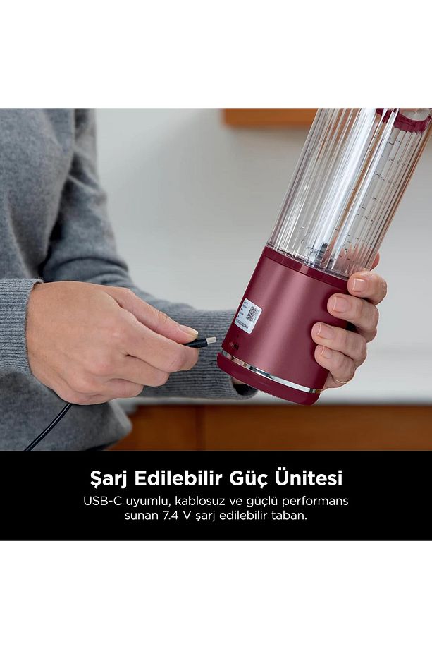Blast™ Taşınabilir Blender – Kırmızı - Shark Ninja - 6