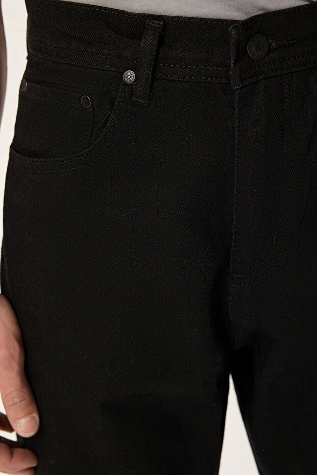 Siyah Smoke Essential Fit Jeans Kot Pantolon TMNAW23JE00104 - 4