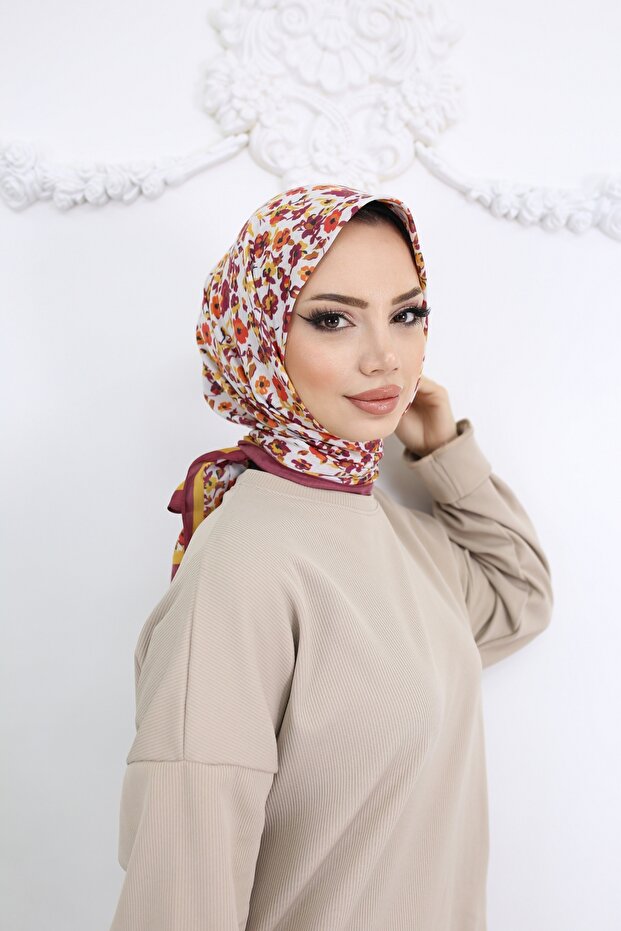 وشاح ناعم منقوش - 1