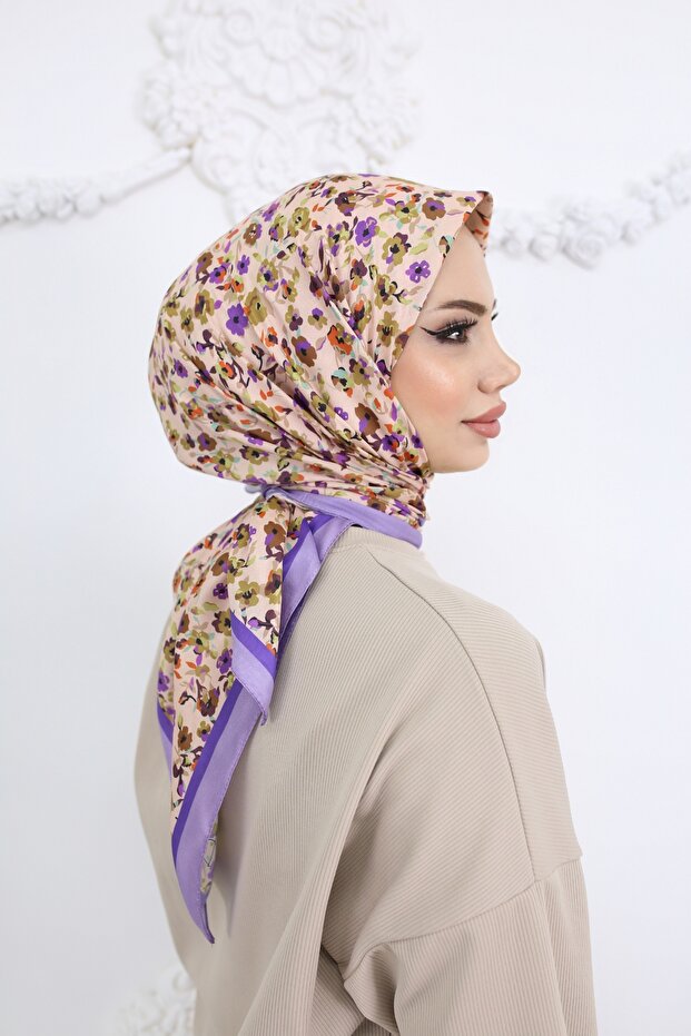 وشاح ناعم منقوش - 1