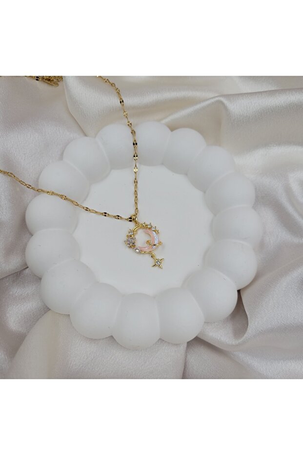 ÇELİK AY KOLYE - 1