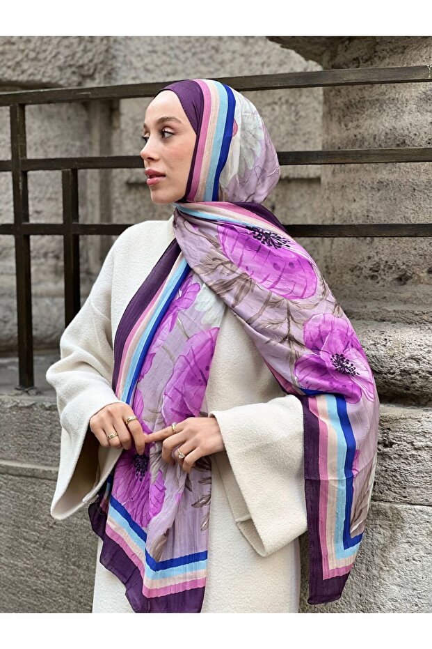 Margarit Desen Bambu Şal - 2