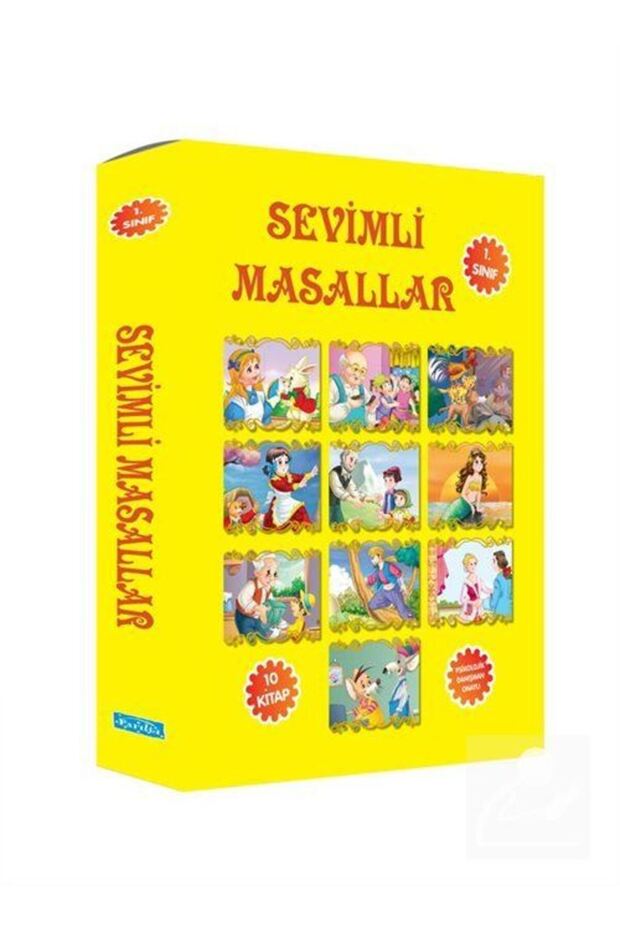 1. Sınıf Sevimli Masallar Serisi (10 Kitap Set) & Renkli, Resimli