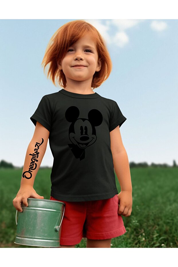 Mick Mause Printed Girl's Oversize T-Shirt