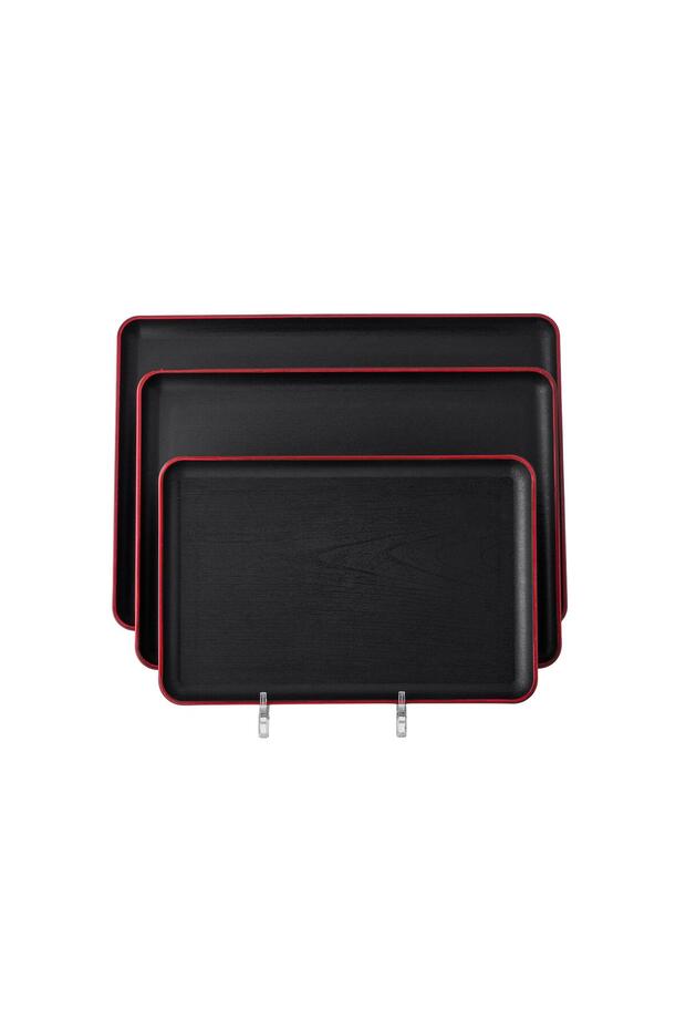 صينية تقديم بلاستيكية مقاس 28×39 سم - 4